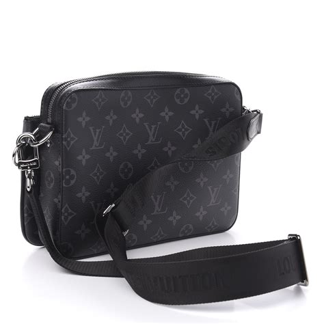 lv trio messenger black